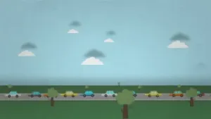 Wie staat er vooraan in de file?