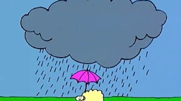 Het regent!