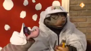 Rood met witte stippen