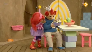 De juf op de peutergroep