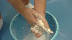 Een soort wit poeder dat zorgt voor grip