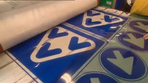 Een reflecterend bord 