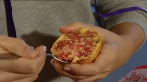 Een vrucht met pitjes