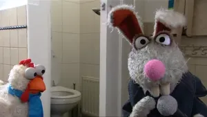 Reportage met Stuntkip uit Sesamstraat