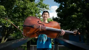 Cellist Alex en Jörg Brinkmann