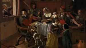 Het vrolijke huisgezin van Jan Steen