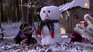 De eenzame sneeuwpop