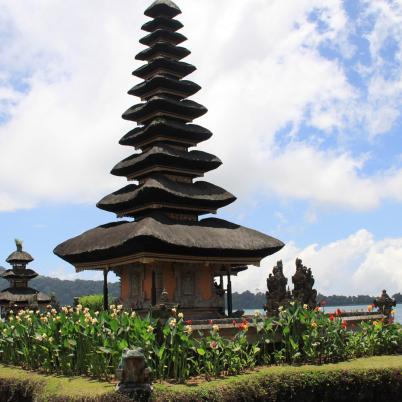 Foto van tempel in Indonesië