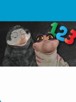 Moffel en Piertje met 123 erachter