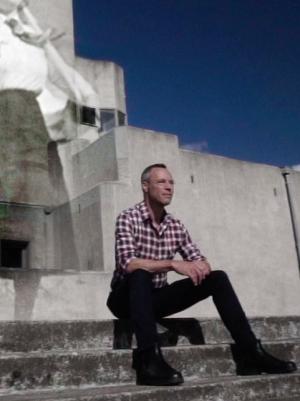 Hans Goedkoop op trap