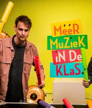 Willem van der Krabben en Buddy Vedder maken muziek