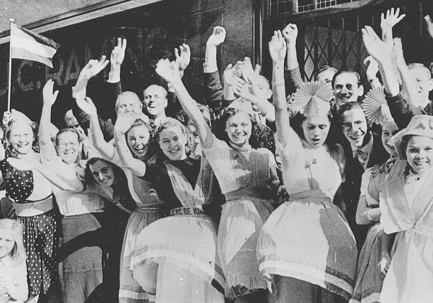 Bevrijding van Nederland in zwart-wit