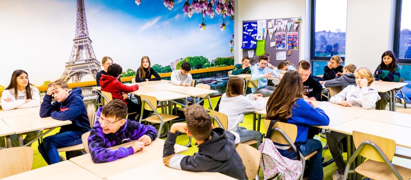 klaslokaal met kinderen