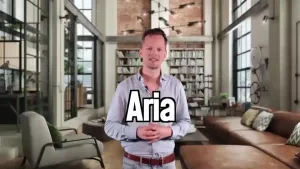 Een foto van Sander Zwiep met het woord Aria in beeld.