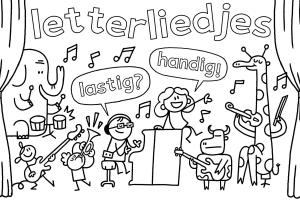 Kleurplaat Letterliedjes