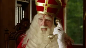 Sinterklaas is aan het bellen.