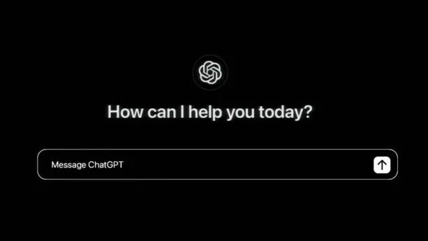 Een screenshot van ChatGPT met in beeld de tekst in witte letters: How can I help you today? op een zwarte achtergrond