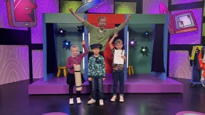 Foto van Daan Boom met kinderen