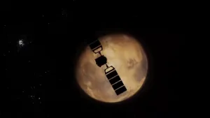 Foto van satelliet voor de maan