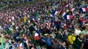 Foto van Franse voetbal supporters