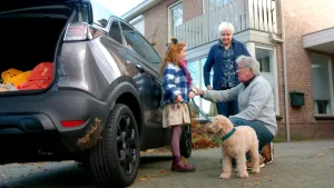 Naar opa en oma